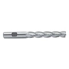 7/16 Dia. x 4-1/2 Overall Length 4-Flute Square End Cobalt SE End Mill-Round Shank-Center Cutting -Uncoated - Eagle Tool & Supply