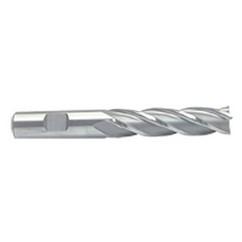 1 Dia. x 6-1/2 Overall Length 6-Flute Square End M-42 Cobalt SE End Mill-Round Shank-Center Cut-Uncoated - Eagle Tool & Supply