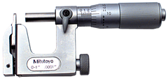 0 - 1'' Measuring Range -  .0001 Graduation - Friction Thimble - Carbide Face - Multi-Anvil Micrometer - Eagle Tool & Supply