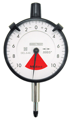 1.6mm Total Range - 0.02mm Graduation - AGD 2 One Revolution Dial Indicator - Eagle Tool & Supply