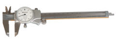 0 - 200mm Measuring Range (0.02mm Grad.) - Dial Caliper - #505-686 - Eagle Tool & Supply