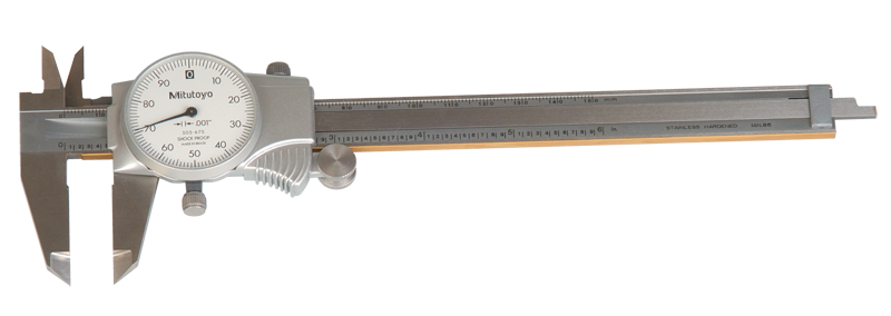 0 - 200mm Measuring Range (0.02mm Grad.) - Dial Caliper - #505-684 - Eagle Tool & Supply