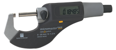 2 - 3" / 50 - 75mm Measuring Range - .0002 Accur. - Friction Thimble - Carbide Face - Micromaster Electronic Outside Micrometer - Eagle Tool & Supply