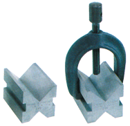 #599-749 - 1-1/2 x 1-1/2 x 2'' - V-Block & Clamp Set - Eagle Tool & Supply