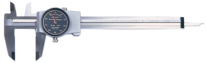 0 - 6'' Measuring Range (.001 Grad.) - Dial Caliper - #599-579-5 - Eagle Tool & Supply