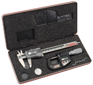 #S766AZ - Electroic Tool Set - Includes 0-6" Electronic Slide Caliper and 0-1" Electronic Outside Micrometer - Eagle Tool & Supply