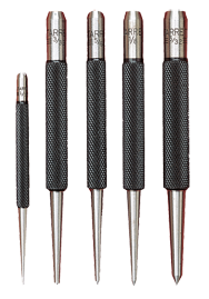 #S117PC  - 5 Piece Center Punch Set - 1/16 to 1/4'' Diameter - Eagle Tool & Supply