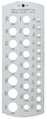 #187 - 1/16 to 1/2" - Drill Gage - Eagle Tool & Supply