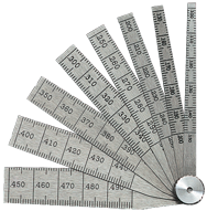 #269A - 8 Leaf - 1/10 to 1/2 x .001 Range - Taper Gage - Eagle Tool & Supply