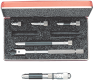 #823DZ - 4 - 32'' Measuring Range - .001 Graduation - Hardened & Ground Face - Tubular Inside Micrometer - Eagle Tool & Supply