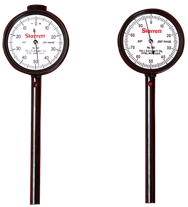 #650A5Z - 0-50-0 Dial Reading - Back Plunger Dial Indicator w/ 3 Pts & Deep Hole Attachment & Accessories - Eagle Tool & Supply