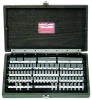 81 Piece - Grade 2+4 - Carbide - Rectangular Gage Block Set in Case - Eagle Tool & Supply