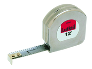 #C9212X - 1/2" x 12' - Chrome Clad Mezurall Measuring Tape - Eagle Tool & Supply