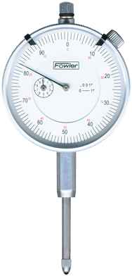 Kit Contains: Fowler 0-1" Travel Standard White Dial Indicator Without Certification-With Procheck Fine Adjustment Mag Base - Travel Indicator & Magnetic Base - Eagle Tool & Supply