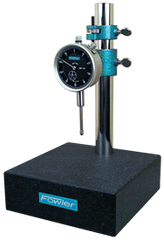 Kit Contains: Granite Base & 1" Travel Indicator; .001" Graduation; 0-100 Reading - Granite Stand with Dial Indicator - Eagle Tool & Supply