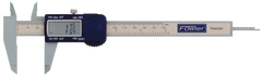 0 - 6" / 0 - 150mm Measuring Range (.0005" / .01mm; fractions in 1/64 increments Res.) - Poly-Cal Electronic Caliper - Eagle Tool & Supply