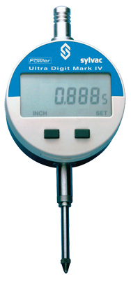 #54-520-260 - 0 - 1 / 0 - 25mm Measuring Range - .0005/.01mm Resolution - 64th Inch / Metric / Fraction - INDI-XBlue Electronic Indicator - Eagle Tool & Supply