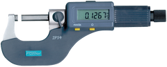 0 - 1"/0 - 25mm Measuring Range - .00005"/.001mm Resolution - Friction Thimble - Carbide Face - Electronic Coolant Proof Outside Micrometer with SPC - Eagle Tool & Supply