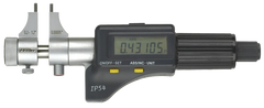 .2 - 1.2'' Measuring Range - .00005/.001mm Resolution - Friction Thimble - Hardened & Ground Face -  Electronic Inside Micrometer - Eagle Tool & Supply