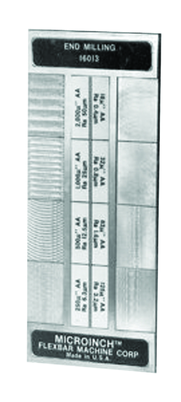 #16009 - 8 Specimans for Checking Surface Grinding Roughness Results - Microinch Comparator Plate - Eagle Tool & Supply