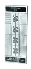 #16023CAL - 7 Specimans for Checking Casting Roughness Results - Microinch Comparator Plate with Certification - Eagle Tool & Supply