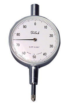 .250 Total Range - White Face - AGD 2 Dial Indicator - Eagle Tool & Supply