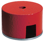 1-1/4'' Diameter Round; 14 lbs Holding Capacity - Button Type Alnico Magnet - Eagle Tool & Supply