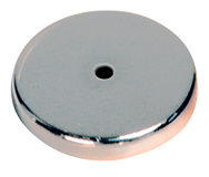 Low Profile Cup Magnet - 2-1/32'' Diameter Round; 47.5 lbs Holding Capacity - Eagle Tool & Supply