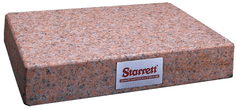 24 x 24" - Grade B 0-Ledge 4'' Thick - Granite Surface Plate - Eagle Tool & Supply