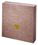 14 x 14 x 3" - Master Pink Five-Face Granite Master Square - A Grade - Eagle Tool & Supply