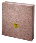 14 x 14 x 3" - Master Pink Five-Face Granite Master Square - AA Grade - Eagle Tool & Supply