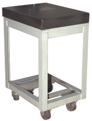 48 x 48" - Surface Plate Stand 0-Ledge with Leveling Screws - Eagle Tool & Supply