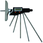 Electronic Depth Micrometer - IP54 0-6"/150mm 00005"/.001mm Resolution - Output S4 Connector - Eagle Tool & Supply