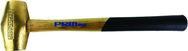 PRM Pro 2 lb. Brass Hammer with 12.5" Wood Handle - Eagle Tool & Supply