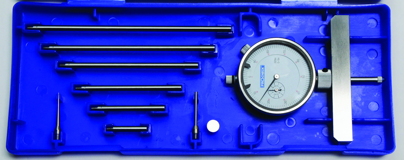 0 - 22" Measuring Range (.001" Grad.) - Dial Depth Gage with 4" Base - Eagle Tool & Supply