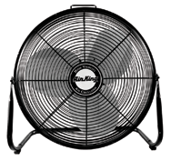 18" Industrial Grade Floor Fans;3-speed; 1/6 HP; 120V - Eagle Tool & Supply