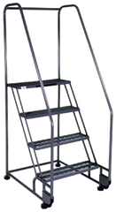 Model 5TR26; 5 Steps; 28 x 43'' Base Size - Tilt-N-Roll Ladder - Eagle Tool & Supply