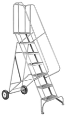 Model 6500; 12 Steps; 30 x 92'' Base Size - Roll-N-Fold Ladder - Eagle Tool & Supply