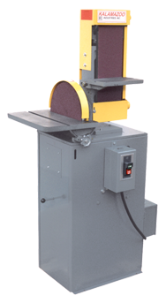 6" x 48" Belt and 12" Disc Floor Standing Combination Sander with Dust Collector 3HP; 3PH - Eagle Tool & Supply