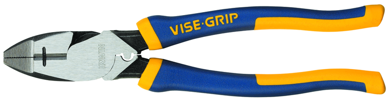 9.5" Linesmans/Side Cutting Plier w/wire stripper -- ProTouch Grip 9.5" Long - Eagle Tool & Supply