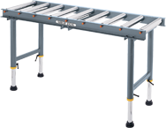 9-Roller Roller Table - #D2271--19" Wide x 65" Long - Eagle Tool & Supply