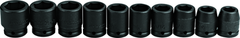 Proto® 3/4" Drive 10 Piece Impact Socket Set - 6 Point - Eagle Tool & Supply