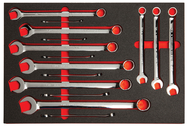 Proto® Foamed 15 Piece Combination Wrench Set -Full Polish- 12 Point - Eagle Tool & Supply