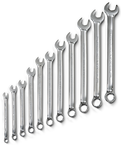 Proto® 11 Piece Full Polish Antislip Metric Combination Wrench Set - 12 Point - Eagle Tool & Supply