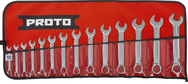 Proto® 14 Piece Full Polish Metric Short Combination Wrench Set - 12 Point - Eagle Tool & Supply