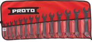 Proto® 14 Piece Black Oxide Metric Short Combination Wrench Set - 12 Point - Eagle Tool & Supply