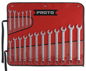 Proto® 18 Piece Satin Metric Combination ASD Wrench Set - 12 Point - Eagle Tool & Supply