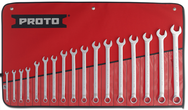 Proto® 17 Piece Full Polish Metric Combination Wrench Set - 12 Point - Eagle Tool & Supply