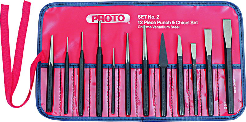 J2 12PC PUNCH&CHISEL SET J2 - Eagle Tool & Supply