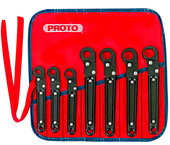 Proto® 7 Piece Ratcheting Flare Nut Wrench Set - 12 Point - Eagle Tool & Supply